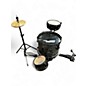 Used SPL 3 Piece Lil' Kicker 3-Piece Junior Drum Set Black Black Drum Kit