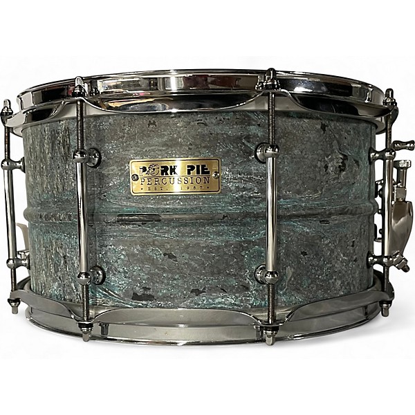 Used 2015 Pork Pie 13X7 BRASS PATINA SNARE DRUM BRASS PATINA Drum