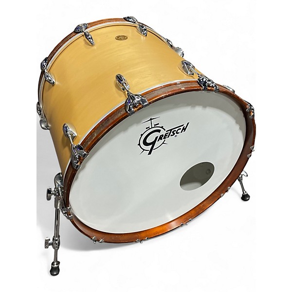 Used Gretsch Drums 22X18 New Classic Vintage Natural Drum