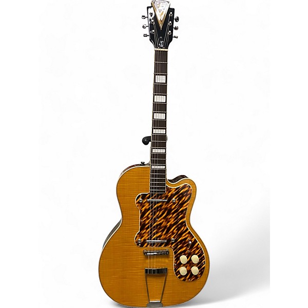 Used Kay Vintage Reissue Guitars THIN TWIN K161V JIMMY REED Butterscotch Hollow Body Electric Guitar