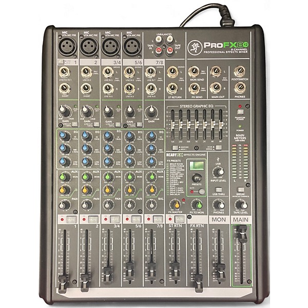 Used Mackie PROFX8 Unpowered Mixer