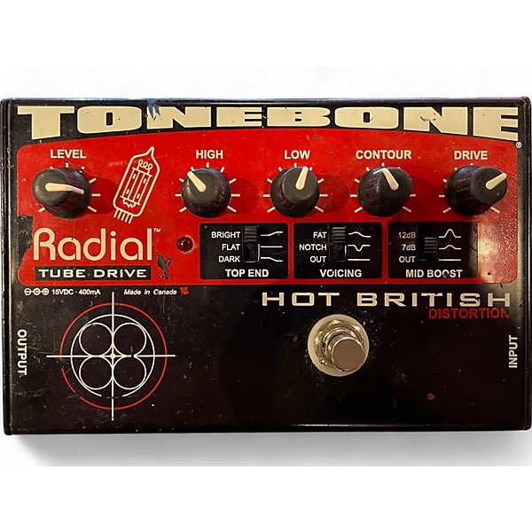 Used Radial Engineering Tonebone Hot British Tube Drive Effect Pedal