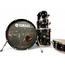 Used 1980s Yamaha 5 Piece touring custom Black Drum Kit