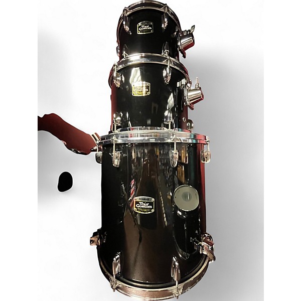 Used 1980s Yamaha 5 Piece touring custom Black Drum Kit