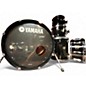 Used 1980s Yamaha 5 Piece touring custom Black Drum Kit