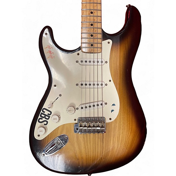 Used Rufini Fine Instruments tone team 54 lefty 2 Color Sunburst Solid Body Electric Guitar