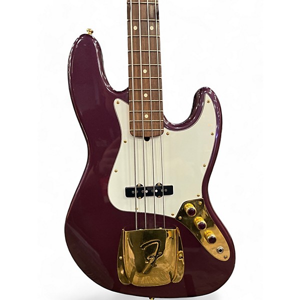 Used Fender American Standard Jazz Bass PURPLE METALLIC Electric Bass Guitar