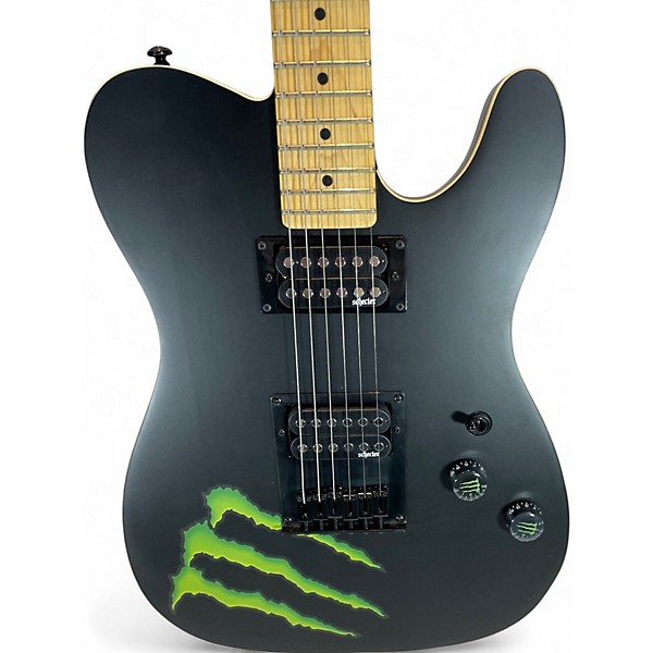 Used Schecter Guitar Research Diamond Series PT Monster Energy Solid Body Electric Guitar
