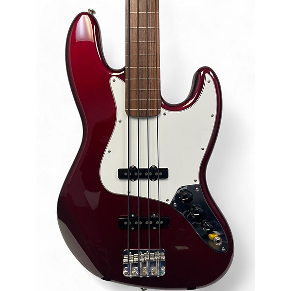 Used Fender Standard Fretless Jazz Bass Midnight Wine Electric Bass Guitar