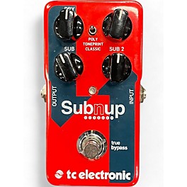 Used TC Electronic Sub N Up Octaver Effect Pedal