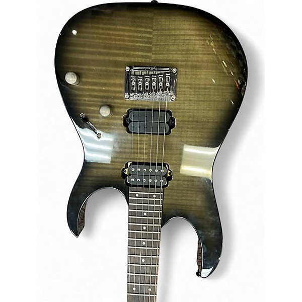 Used Ibanez RG1421FB Royal Olive Solid Body Electric Guitar