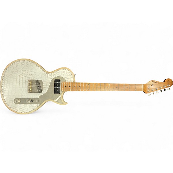 Used Paoletti Guitars Richard Fortus Signature #2 White Leather and Lacquer Solid Body Electric Guitar