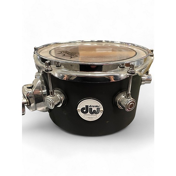 Used DW 2 Piece Design Concert Toms Satin Black Drum