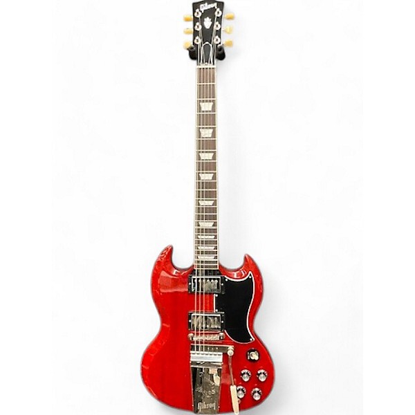 Used 2023 Gibson SG STANDARD 61 MAESTRO VINTAGE CHERRY Solid Body Electric Guitar