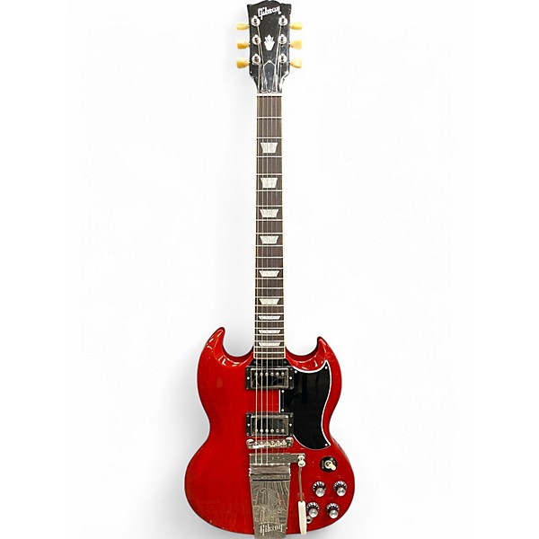 Used 2023 Gibson SG STANDARD 61 MAESTRO VINTAGE CHERRY Solid Body Electric Guitar