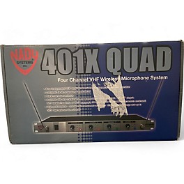 Used Nady 401X QUAD WIRELESS MICROPHONE SYSTEM Handheld Wireless System