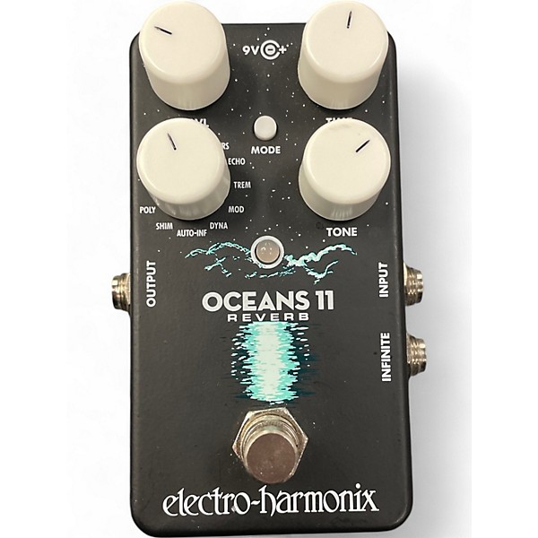 Used Electro-Harmonix Oceans 11  Reverb Effect Pedal