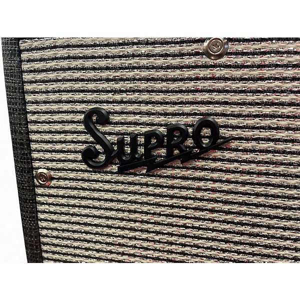 Used Supro Black Magick 1790 1x12 Extension  Guitar Cabinet