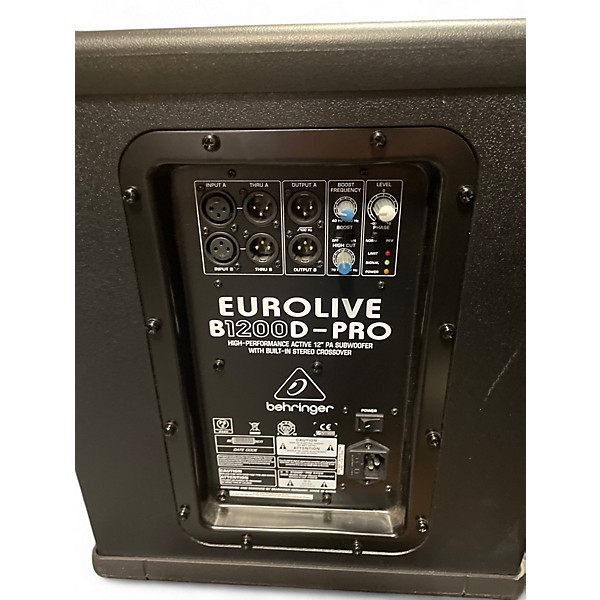 Used Behringer Eurolive B1200D Pro Powered Subwoofer