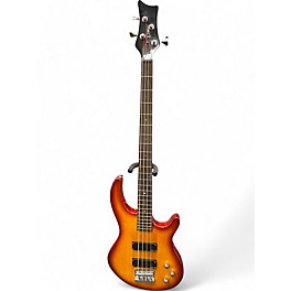 Used Dean Edge 4 String Cherry Sunburst Electric Bass Guitar