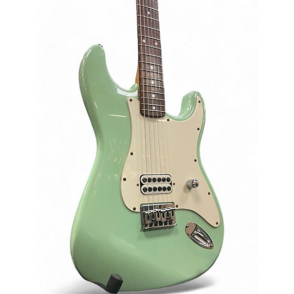 Used Squier Tom Delonge Signature Stratocaster Surf Green Solid Body Electric Guitar