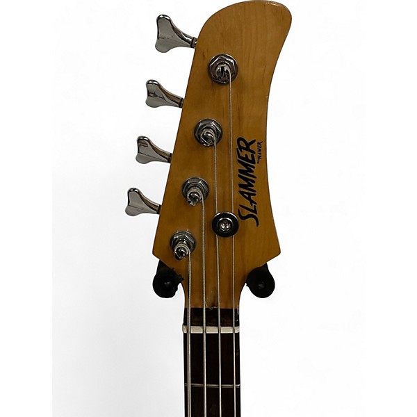 Used Slammer stinger Blue Electric Bass Guitar