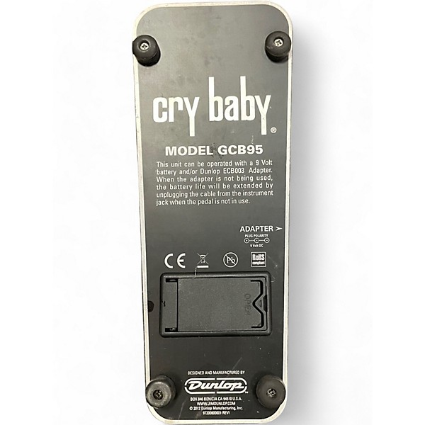 Used Dunlop GCB95 Original Crybaby Wah Effect Pedal