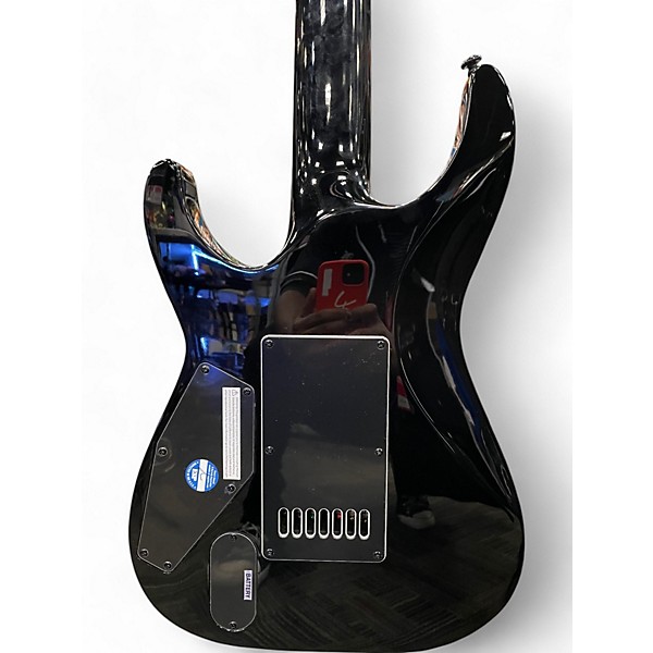 Used 2023 ESP LTD MH1007 Black and White Solid Body Electric Guitar