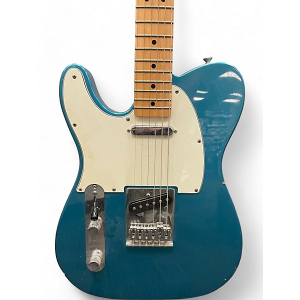 Used 2015 Fender Standard telecaster left handed Blue Electric Guitar