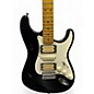 Used 2012 Fender Dave Murray HSH Stratocaste Black and White Solid Body Electric Guitar