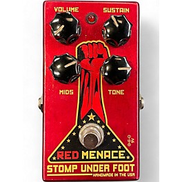 Used Stomp Under Foot Red Menace Effect Pedal