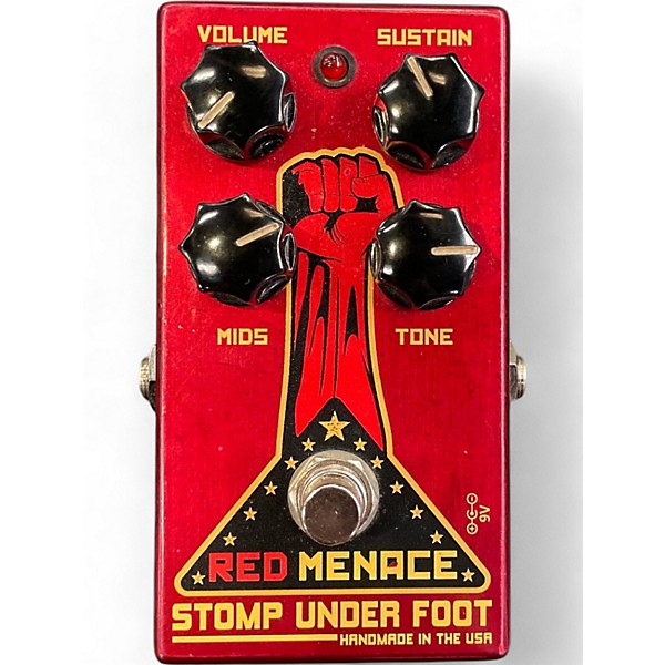 Used Stomp Under Foot Red Menace Effect Pedal