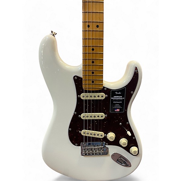 Used Fender American Professional II Stratocaster Olympic White Solid Body Electric Guitar