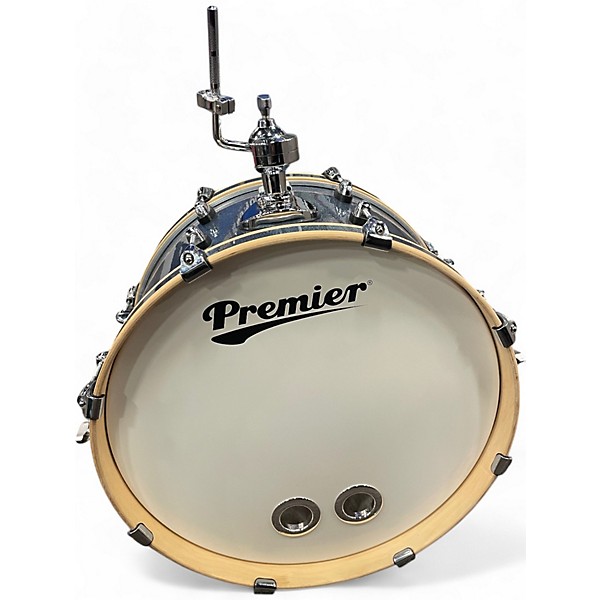 Used Premier 4 Piece artist club 100 blue sparkle Drum Kit