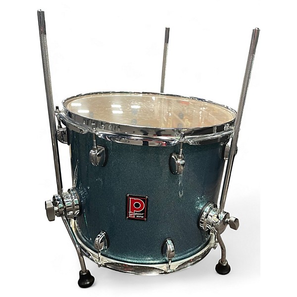 Used Premier 4 Piece artist club 100 blue sparkle Drum Kit