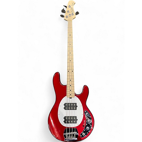 Used Sterling by Music Man Sub 4 Candy Apple Red Electric Bass Guitar