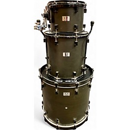 Used Pork Pie 3 Piece Little Squealer 3 Piece Black Stain Drum Kit