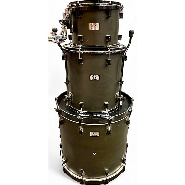 Used Pork Pie 3 Piece Little Squealer 3 Piece Black Stain Drum Kit