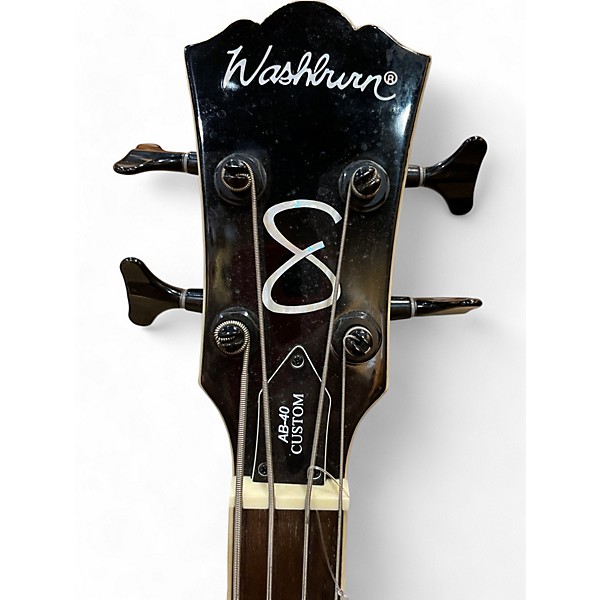 Used Washburn AB40 Stu Hamm Cherry Acoustic Bass Guitar