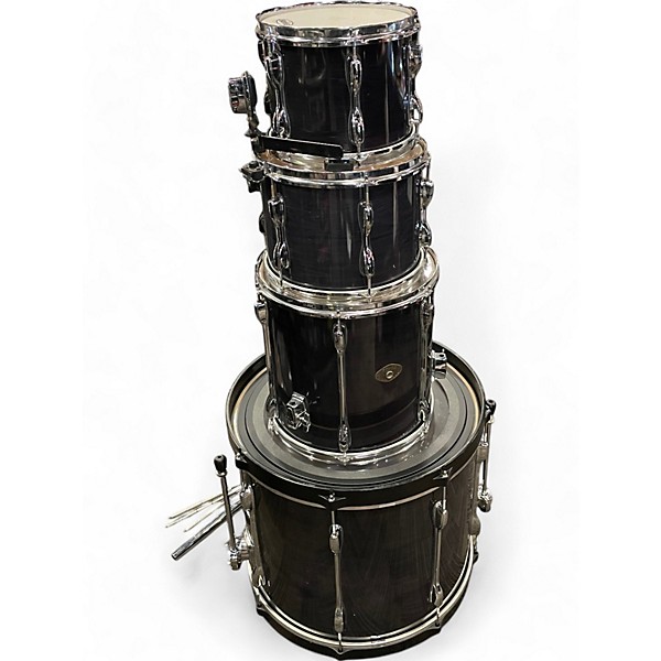 Used TAMA 4 Piece Rockstar Trans Charcoal Drum Kit