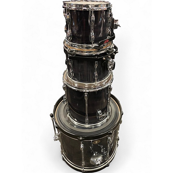 Used TAMA 4 Piece Rockstar Trans Charcoal Drum Kit