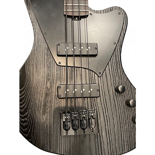 Used ESP LTD Orion-4 Signature Black Glass Black Electric Bass Guitar