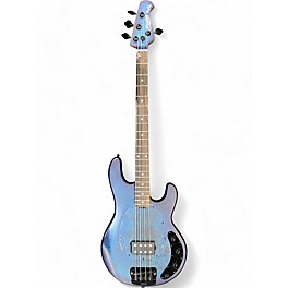 Used Sterling by Music Man sting ray neptune blue satin Electric Bass Guitar