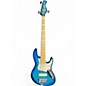 Used Bass Mods K524 Ocean Blue Maple Flame Electric Bass Guitar thumbnail