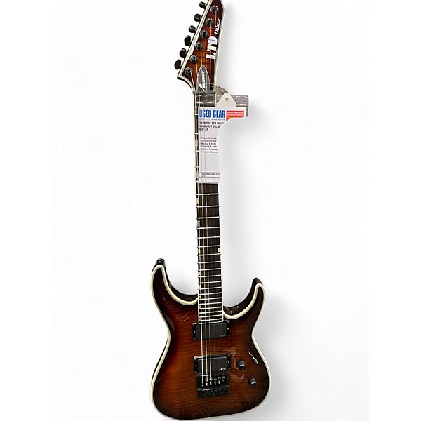 Used ESP LTD MH1000ET Brown Sunburst Solid Body Electric Guitar