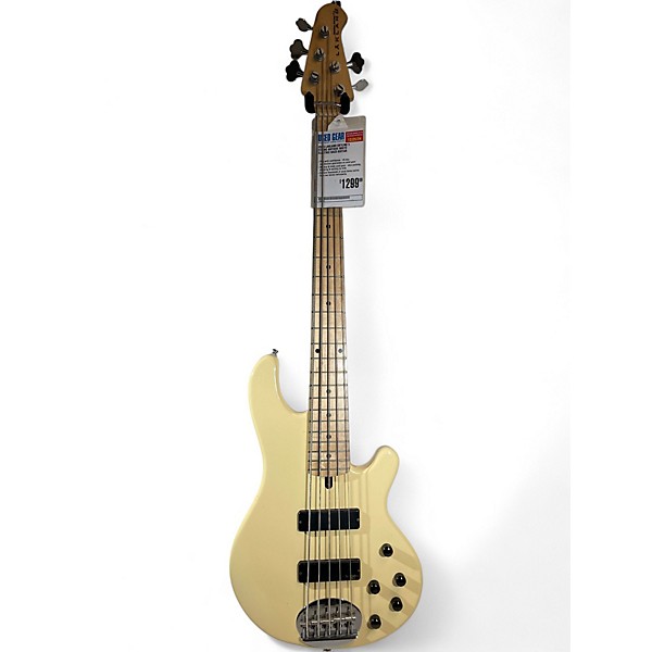 Used Lakland SKYLINE 5 STRING Antique White Electric Bass Guitar