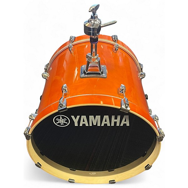 Used Yamaha 3 Piece Stage Custom Orange Drum Kit