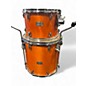 Used Yamaha 3 Piece Stage Custom Orange Drum Kit