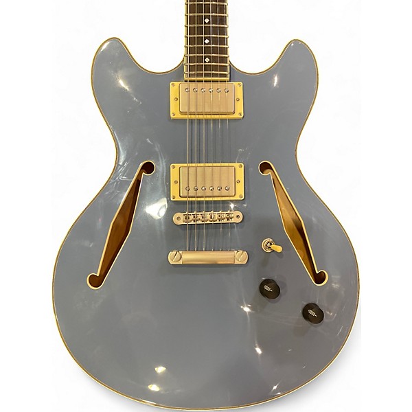 Used D'Angelico Excel DC Tour Slate Blue Hollow Body Electric Guitar