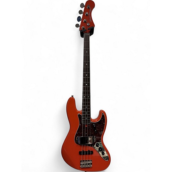Used Modern Vintage MVJ4 Orange Electric Bass Guitar